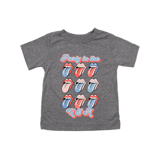Party in the USA (Graphic) - Kids Tee (Gray)