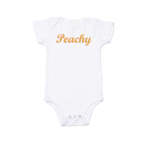 Peachy - Bodysuit (White, Short Sleeve)