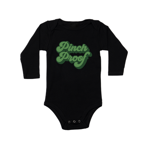 Pinch Proof (St. Patrick's) - Bodysuit (Black, Long Sleeve)