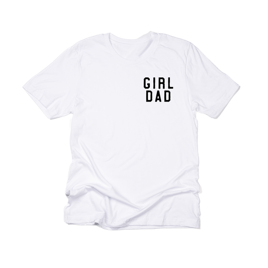Girl Dad® (Pocket, Black) - Tee (White)