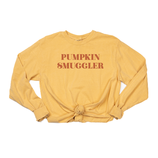 Pumpkin Smuggler (Rust) - Tee (Vintage Mustard, Long Sleeve)
