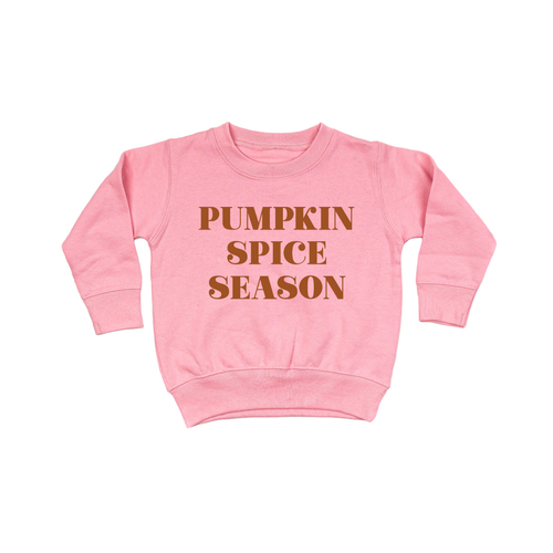 Pumpkin Spice Season - Kids Sweatshirt (Pink)