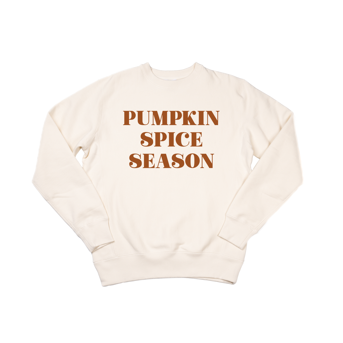 Pumpkin Spice Season (Rust) - Heavyweight Sweatshirt (Natural)