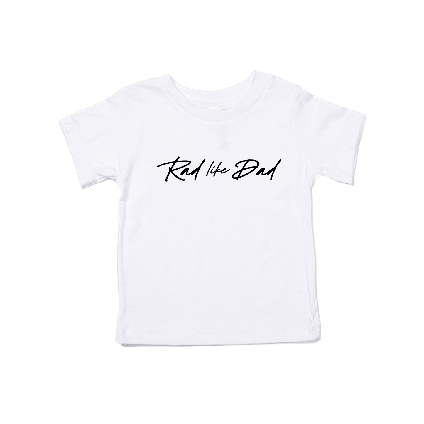 Rad like Dad (Signature, Black) - Kids Tee (White)