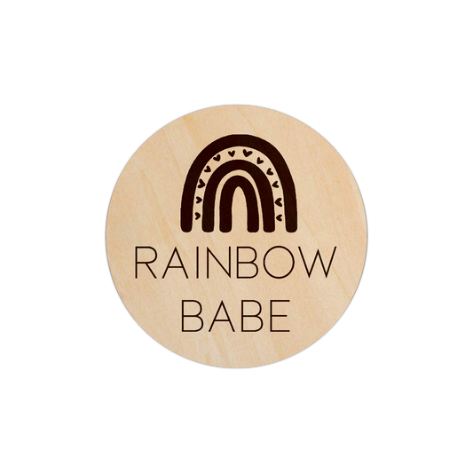 Rainbow - Rainbow Babe - 5" Wooden Disc