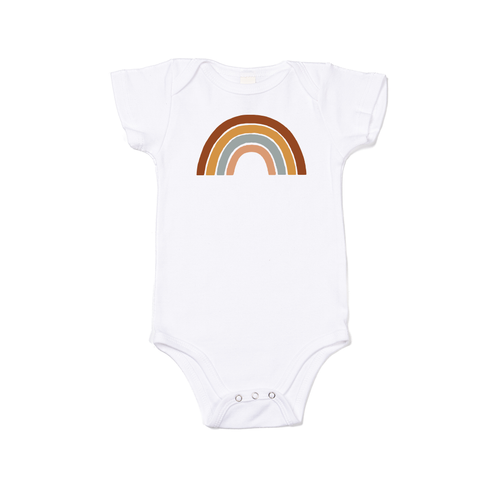 Rainbow (5 Color Options, Color Option #1) - Bodysuit (White, Short Sleeve)