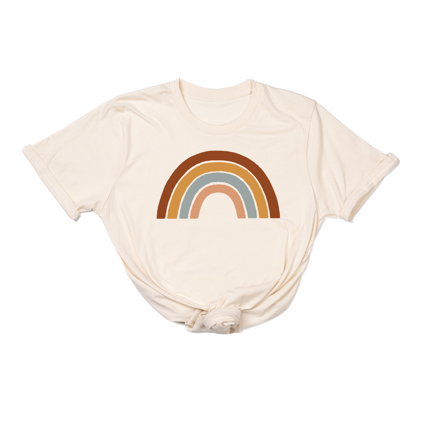 Rainbow (5 Color Options, Color Option #1) - Tee (Natural)
