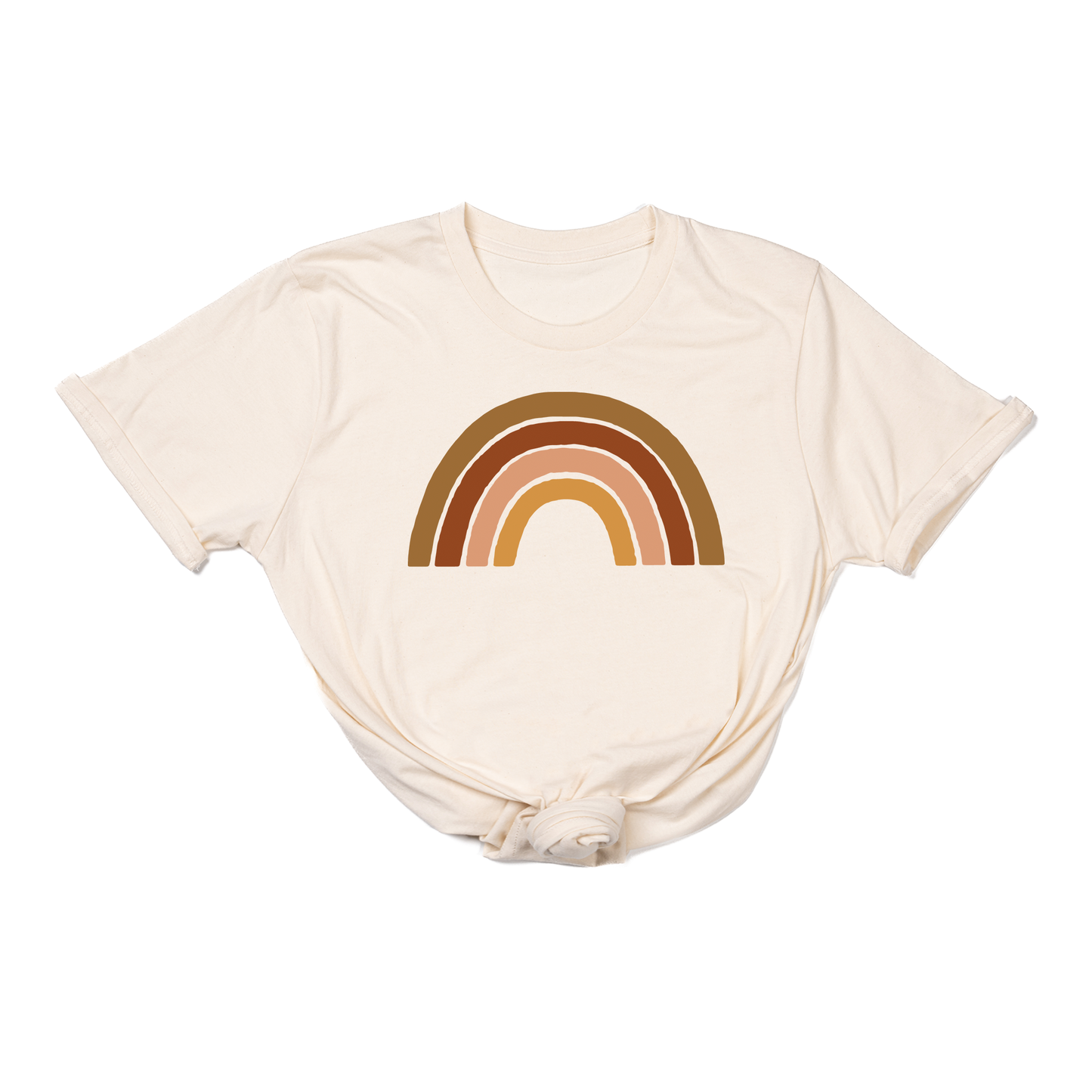 Rainbow (5 Color Options, Color Option #2) - Tee (Natural)