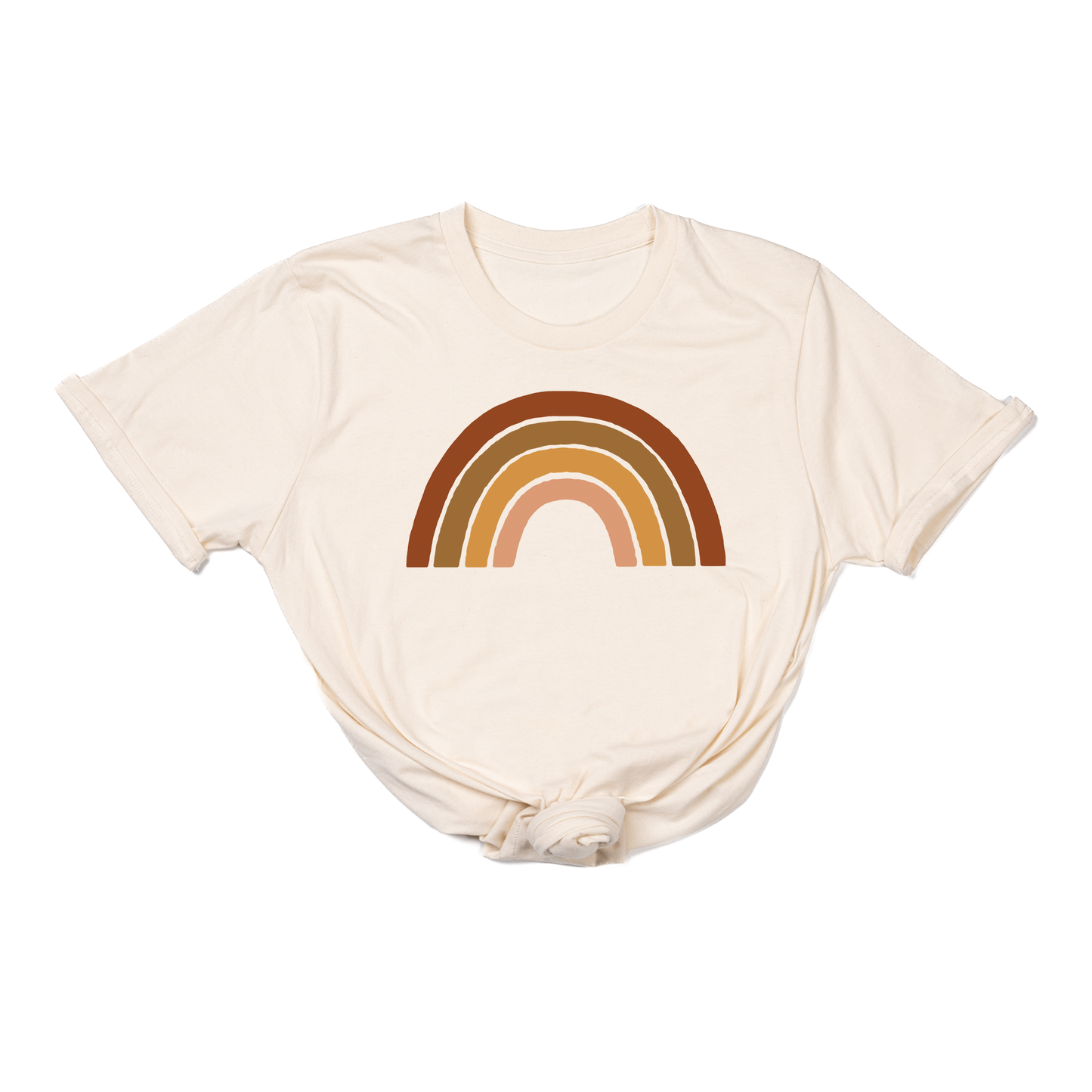 Rainbow (5 Color Options, Color Option #4) - Tee (Natural)