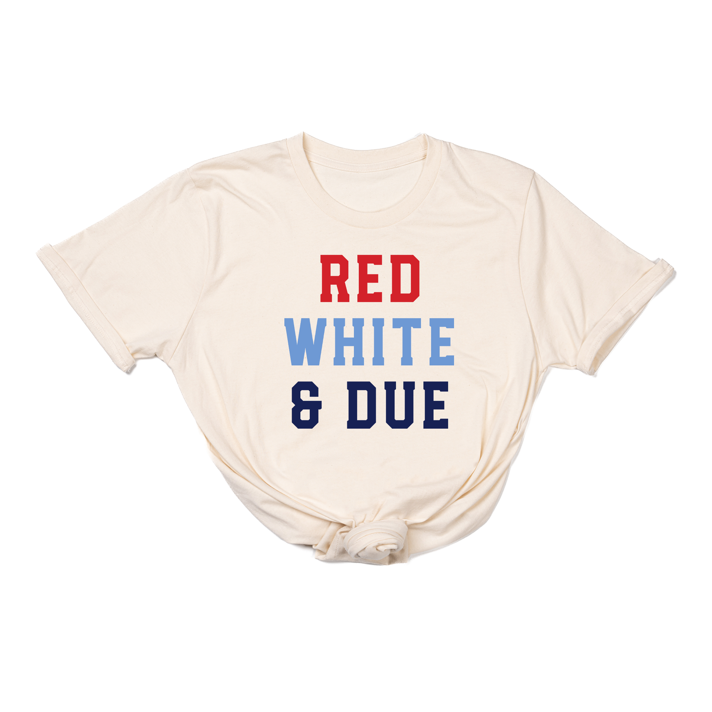 Red, White, & Due - Tee (Natural)