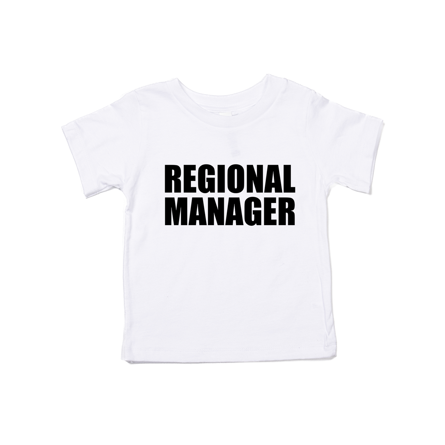 Regional Manager (Black) - Kids Tee (White)