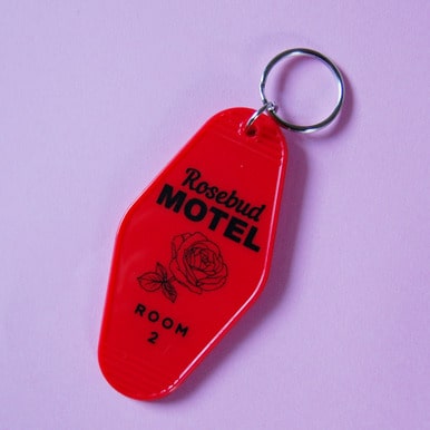 Schitt's Creek Rosebud Motel keychain