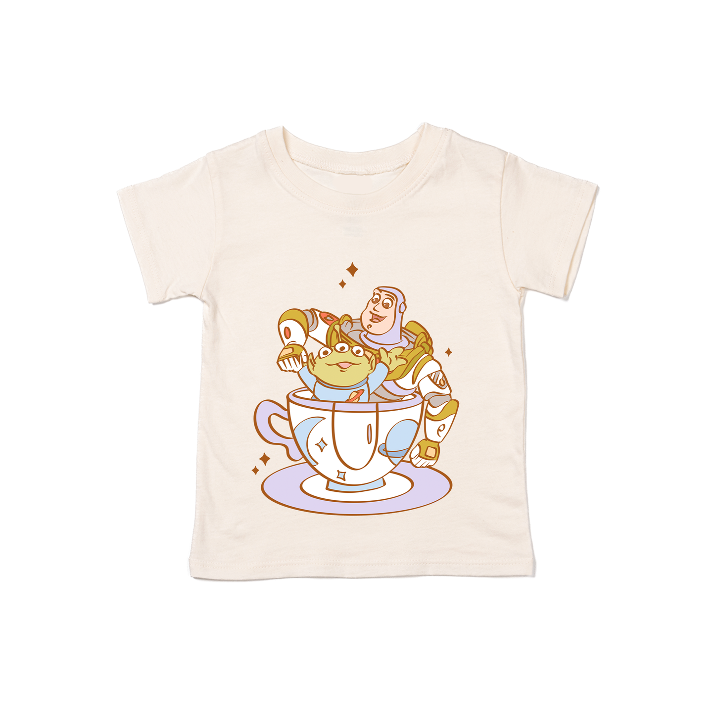 Space Ranger Teacup - Kids Tee (Natural)