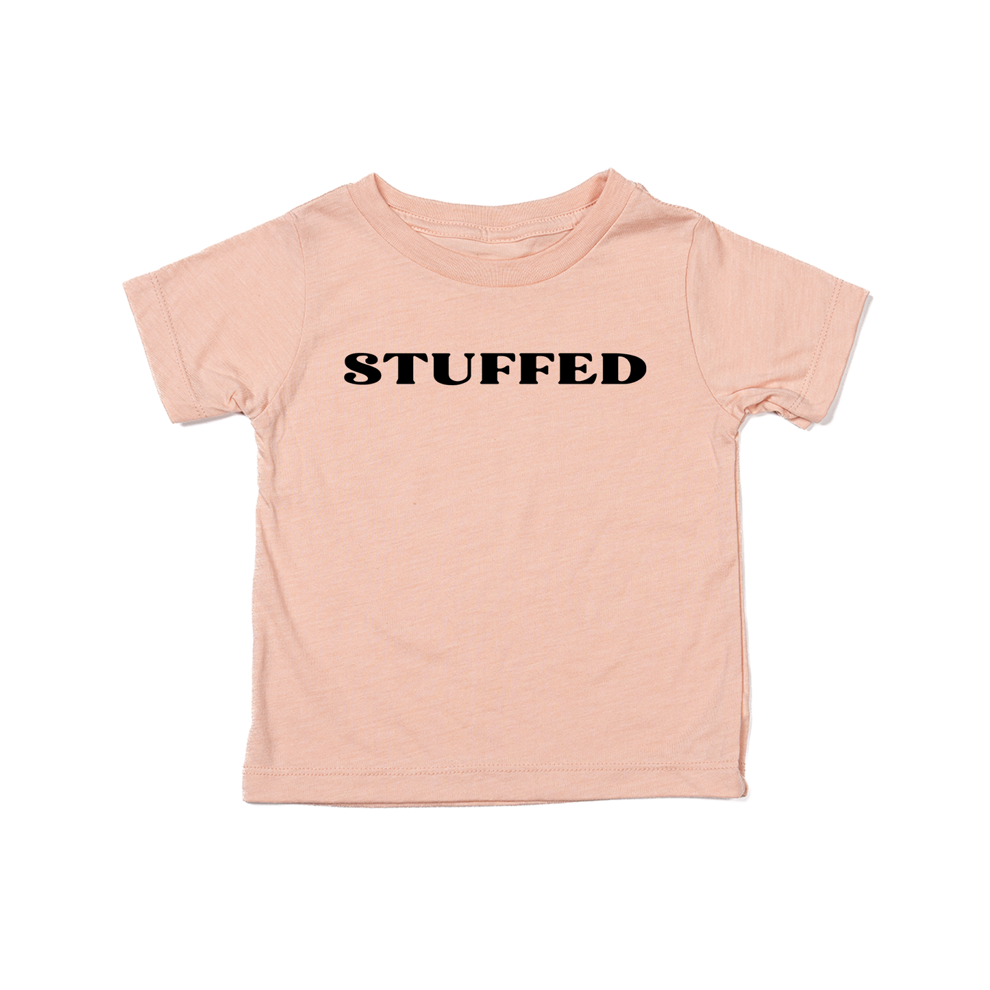 Stuffed (Black) - Kids Tee (Peach)