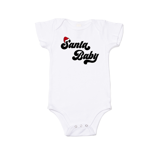 Santa Baby - Bodysuit (White, Short Sleeve)