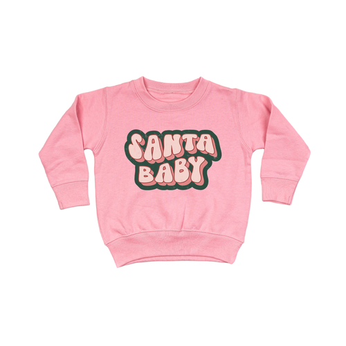 Santa Baby Vintage - Kids Sweatshirt (Pink)