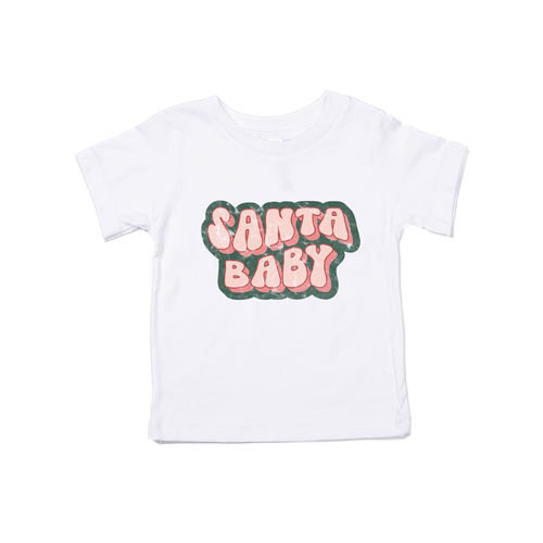 Santa Baby Vintage - Kids Tee (White)