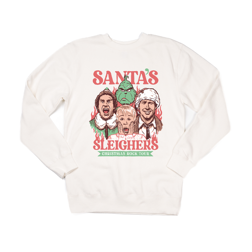 Santa's Sleighers (Graphic) - Sweatshirt (Creme)