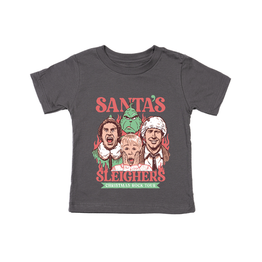 Santa's Sleighers (Graphic) - Kids Tee (Ash)