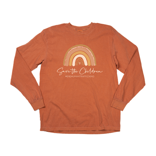 Save the Children #endhumantrafficking *Donation* - Tee (Vintage Rust, Long Sleeve)