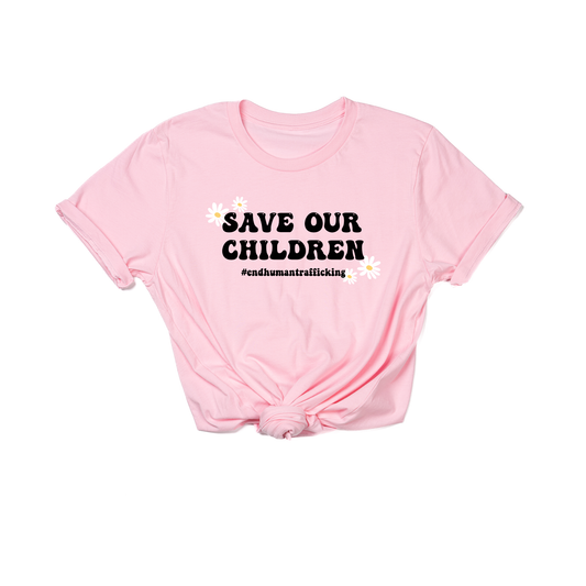 Save Our Children (Daisies) *Donation* - Tee (Pink)