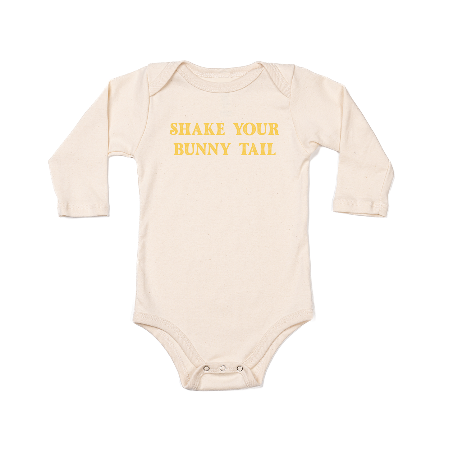 Shake Your Bunny Tail - Bodysuit (Natural, Long Sleeve)