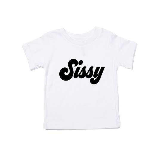 Sissy (Retro, Black) - Kids Tee (White)