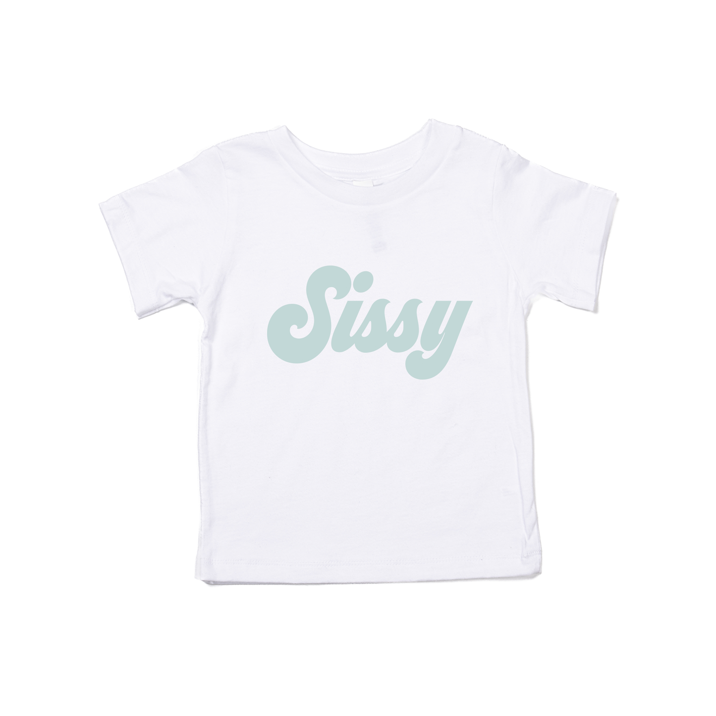 Sissy (Retro, Sky) - Kids Tee (White)