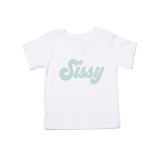 Sissy (Retro, Sky) - Kids Tee (White)