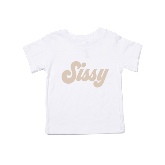 Sissy (Retro, Stone) - Kids Tee (White)