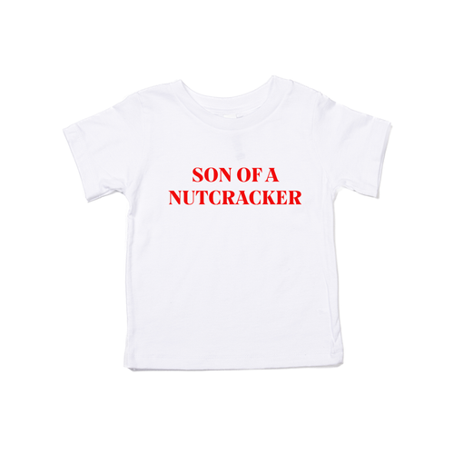 Son of a Nutcracker (Red) - Kids Tee (White)