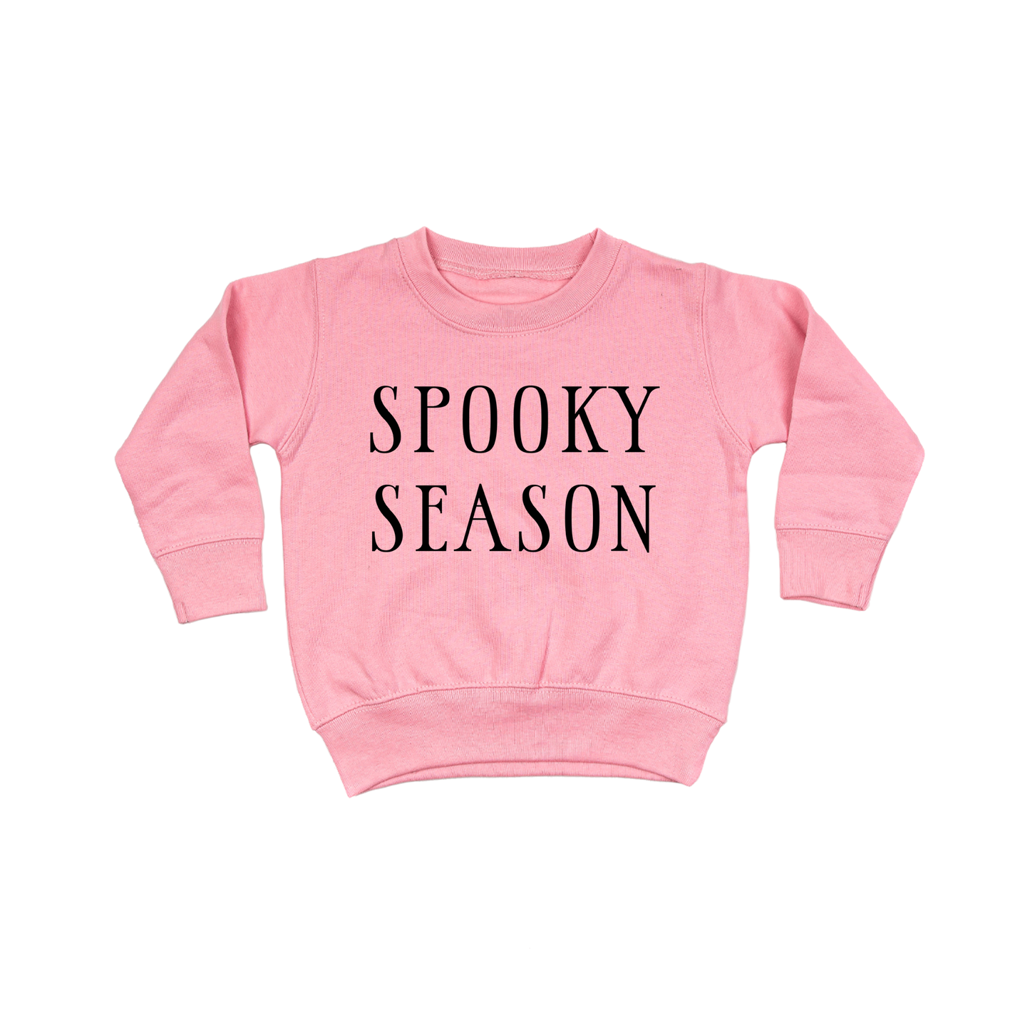 Spooky Season (Black) - Kids Sweatshirt (Pink)
