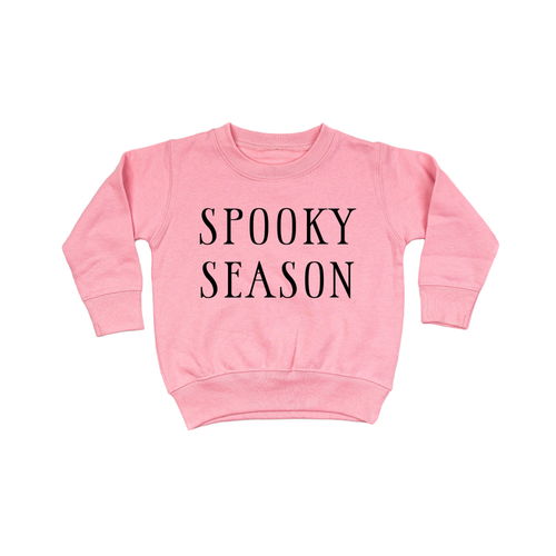 Spooky Season (Black) - Kids Sweatshirt (Pink)