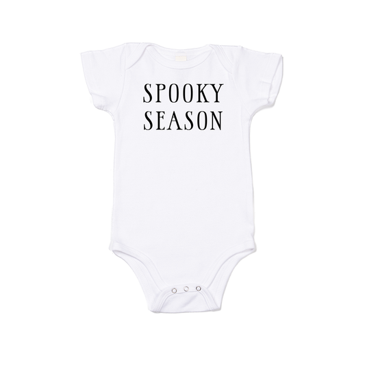 Spooky Season (Black) - Bodysuit (White, Short Sleeve)