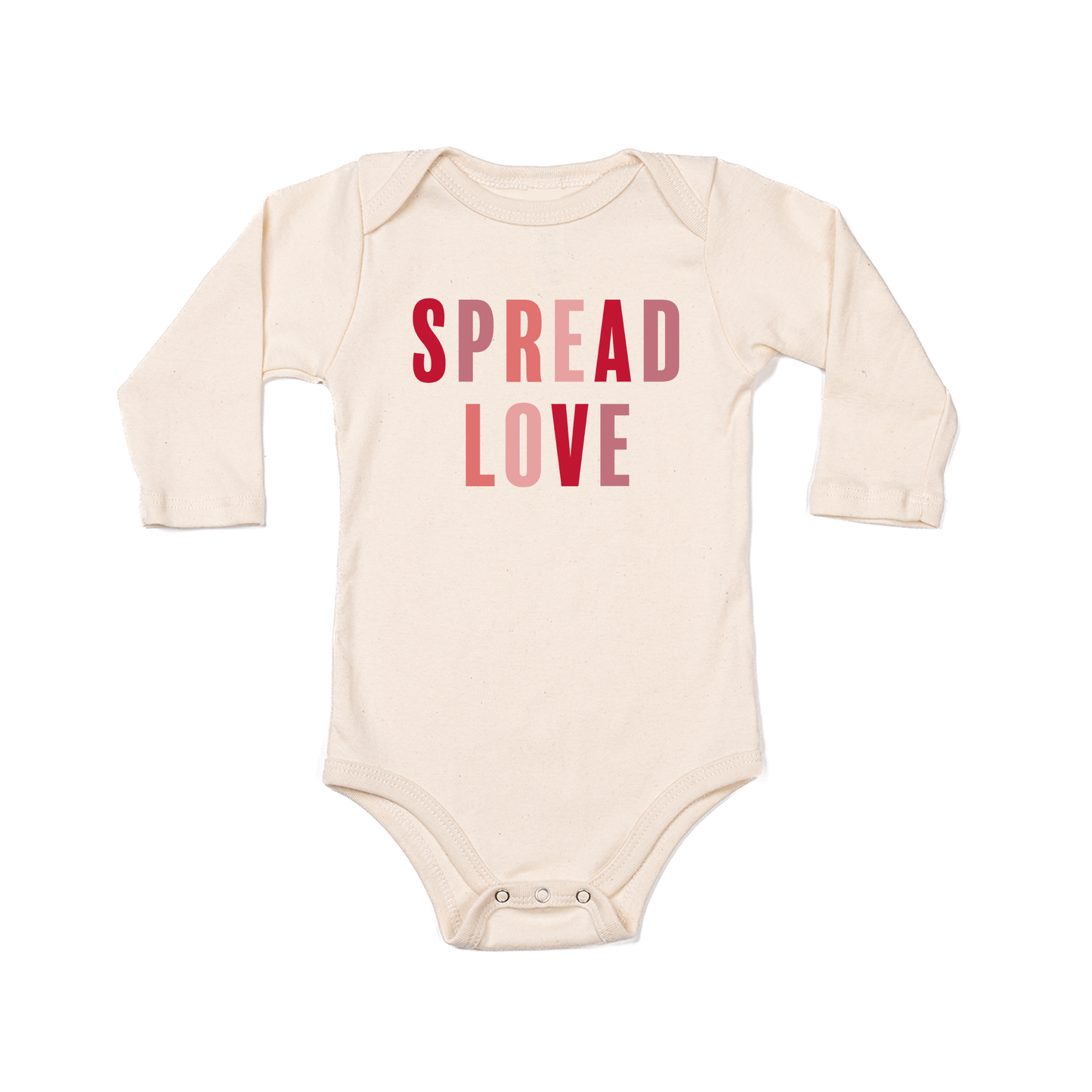 Spread Love - Bodysuit (Natural, Long Sleeve)