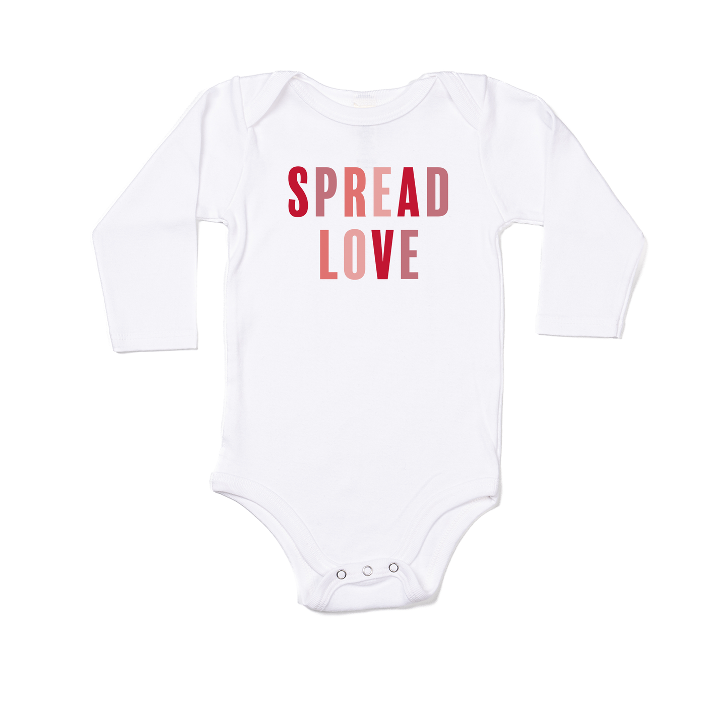 Spread Love - Bodysuit (White, Long Sleeve)