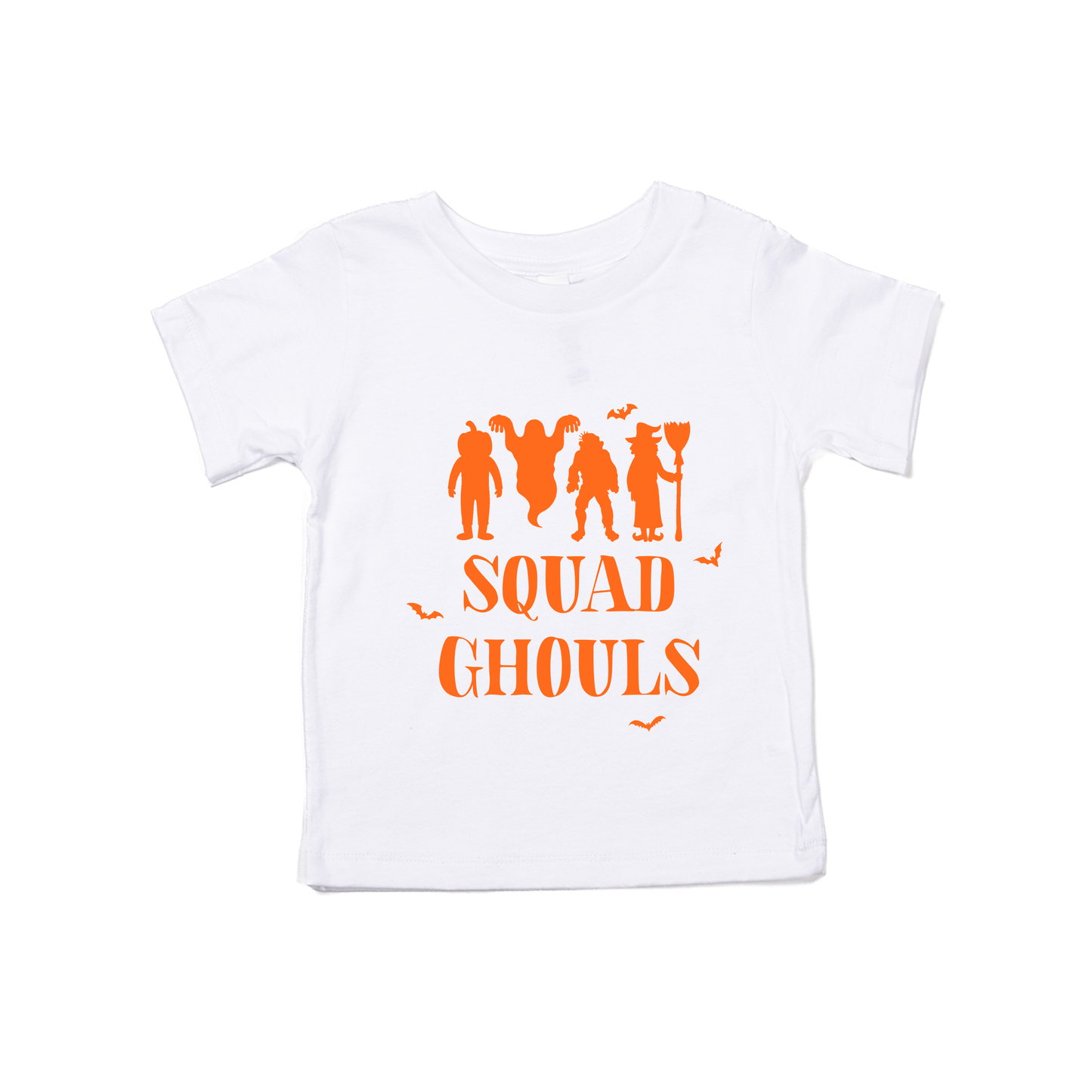 Squad Ghouls (Orange) - Kids Tee (White)