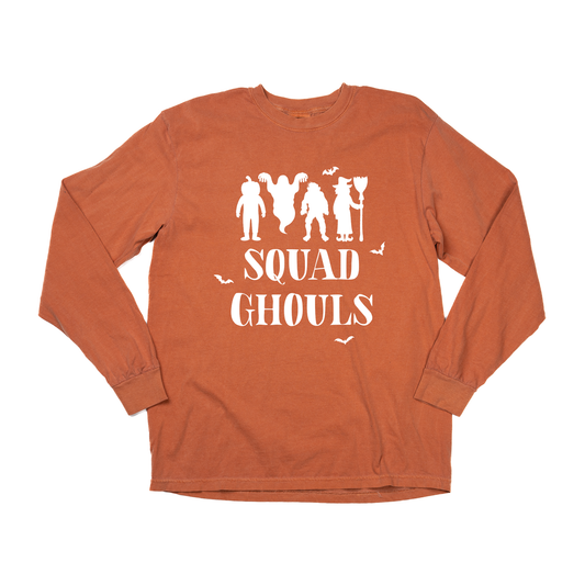 Squad Ghouls (White) - Tee (Vintage Rust, Long Sleeve)