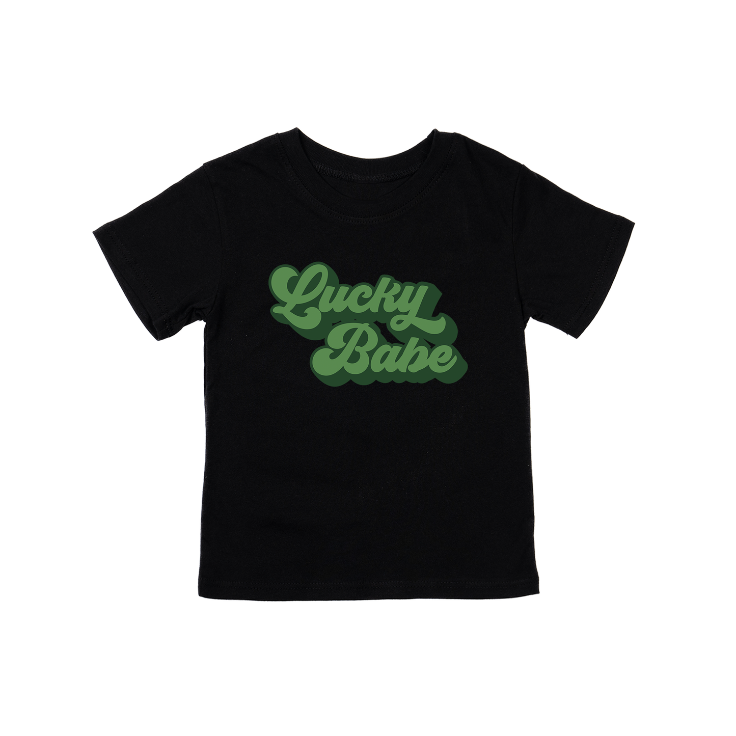 Lucky Babe (St. Patrick's) - Kids Tee (Black)