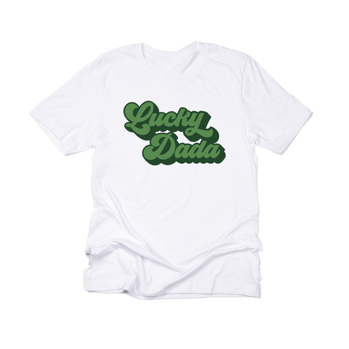 Lucky Dada (St. Patrick's,  Across Front) - Tee (White)