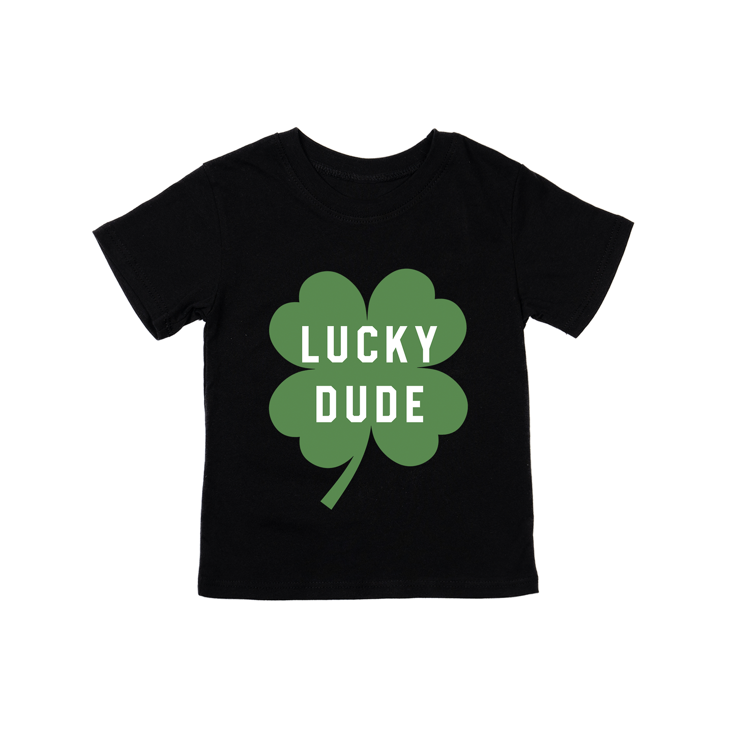 Lucky Dude (St. Patrick's) - Kids Tee (Black)