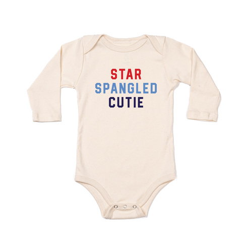 Star Spangled Cutie - Bodysuit (Natural, Long Sleeve)