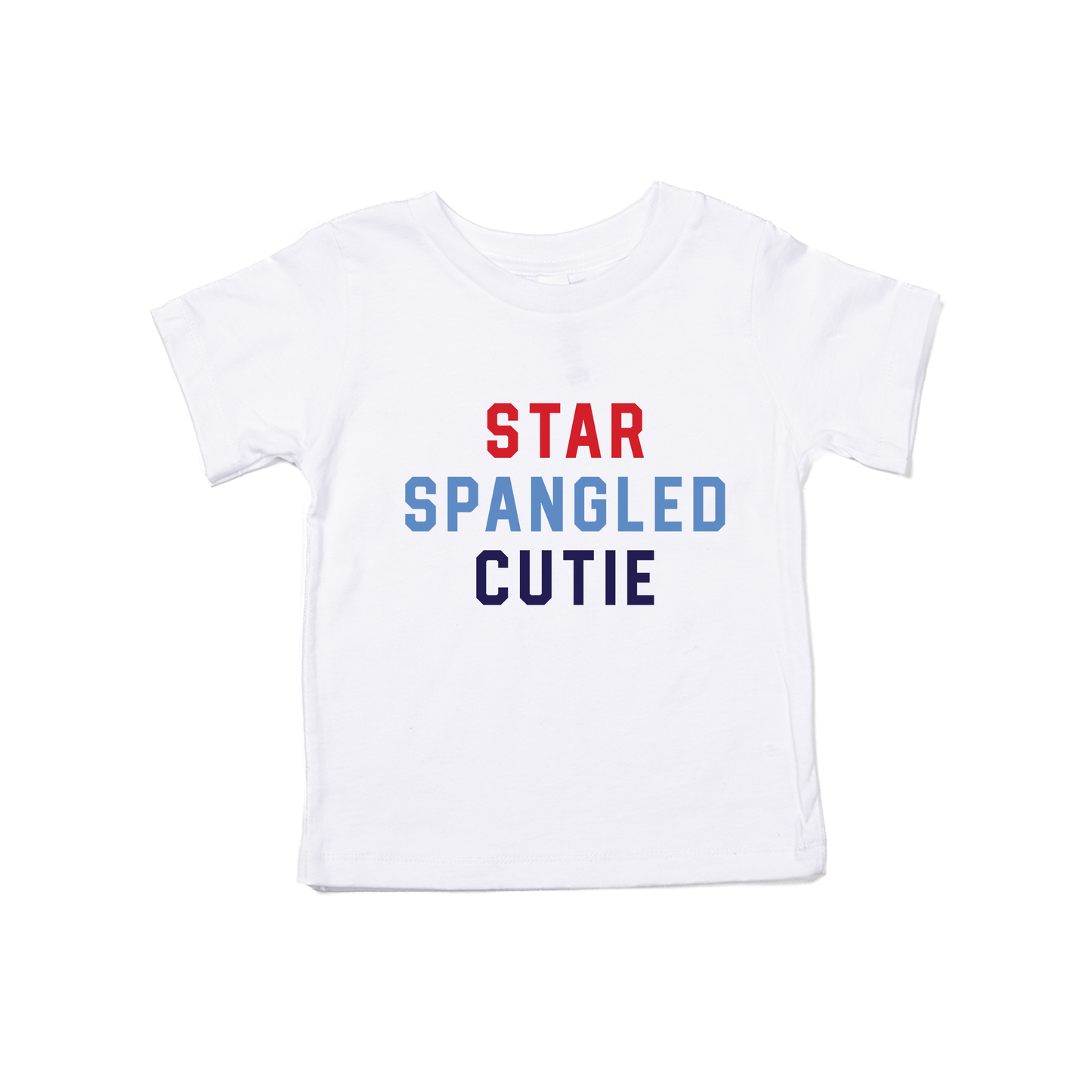 Star Spangled Cutie - Kids Tee (White)
