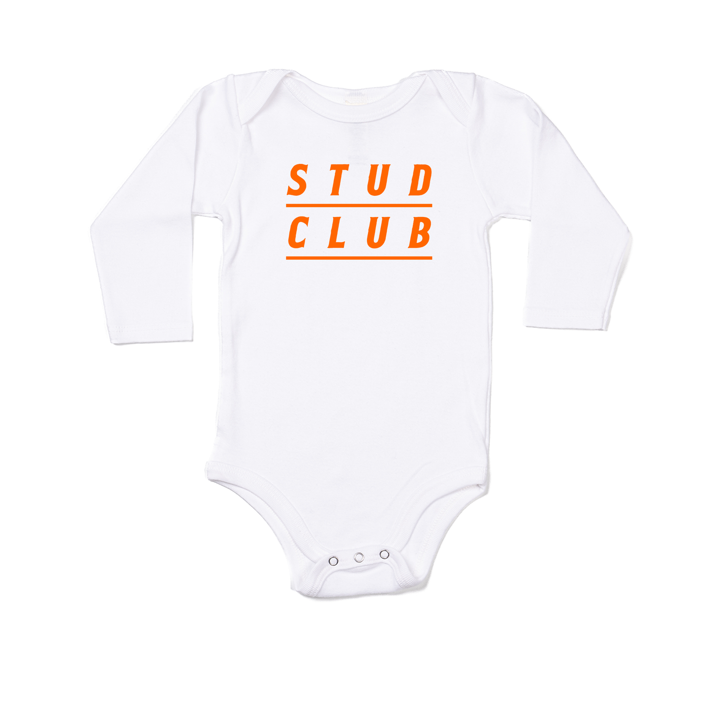 STUD CLUB - Bodysuit (White, Long Sleeve)