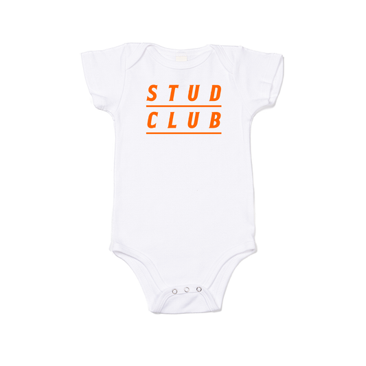 STUD CLUB - Bodysuit (White, Short Sleeve)