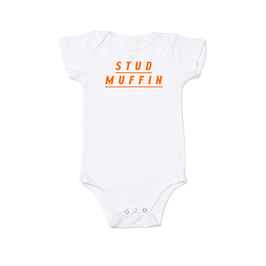 STUD MUFFIN - Bodysuit (White, Short Sleeve)