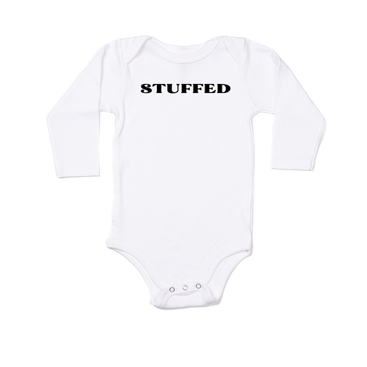 Stuffed (Black) - Bodysuit (White, Long Sleeve)