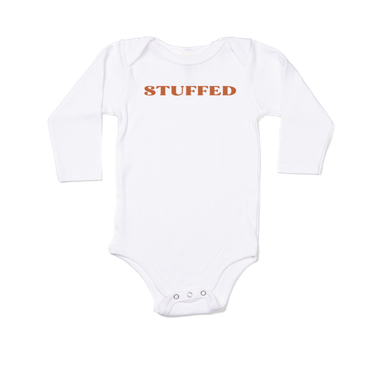 Stuffed (Rust) - Bodysuit (White, Long Sleeve)