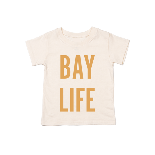 Bay Life (Mustard) - Kids Tee (Natural)