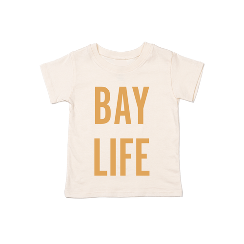 Bay Life (Mustard) - Kids Tee (Natural)